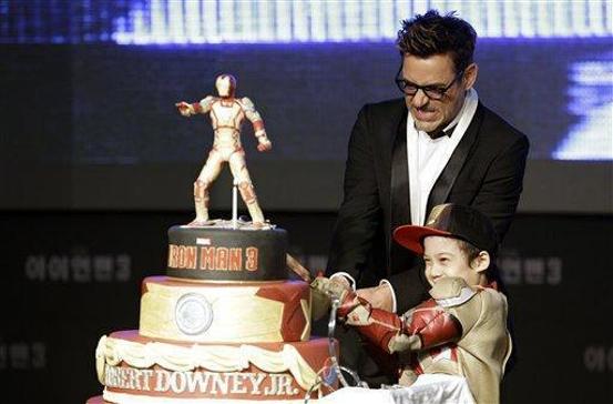 iron man 3 birthday cake
