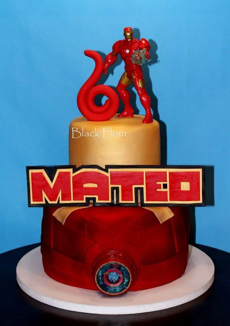 iron man 3 birthday cake