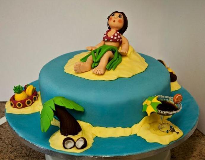 island birthday cake