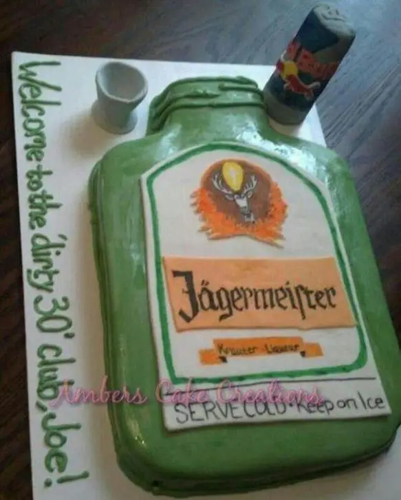 jager bomb birthday cake