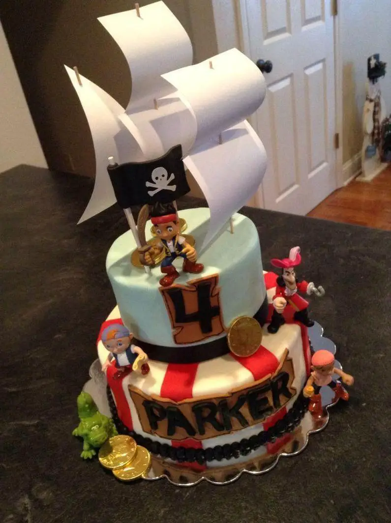 jake the pirate birthday cake