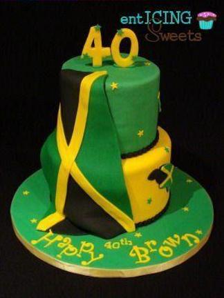 jamaican themed birthday cake