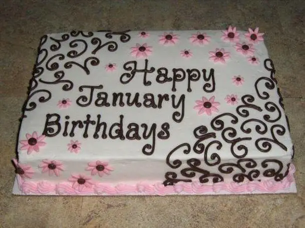 january birthday cake ideas