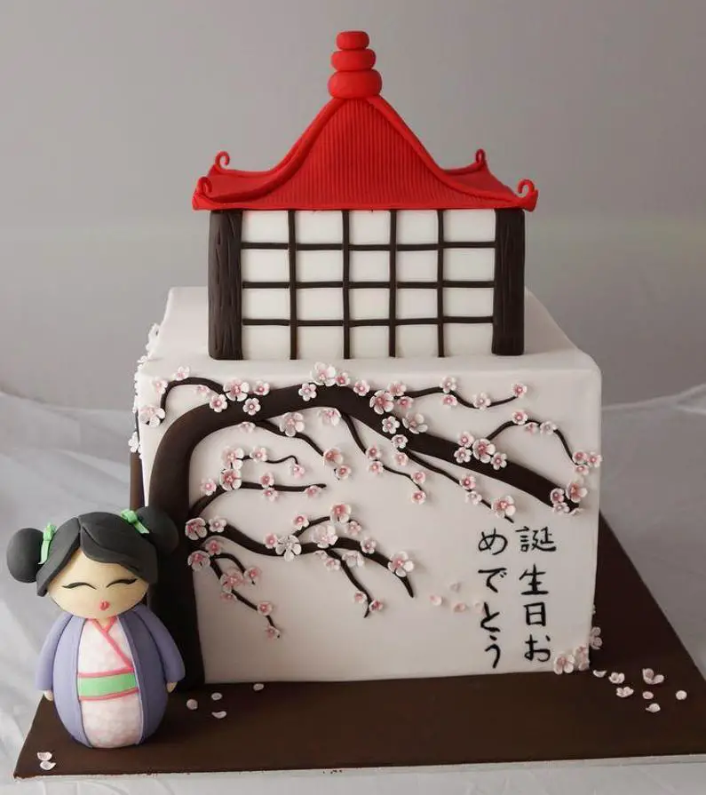 japanese style birthday cake