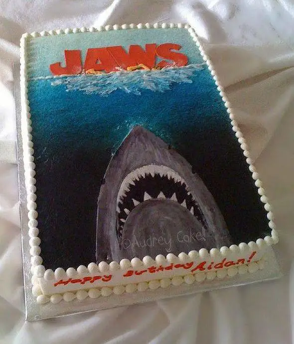 jaws birthday cake
