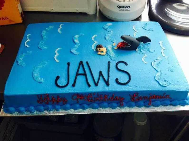 jaws birthday cake