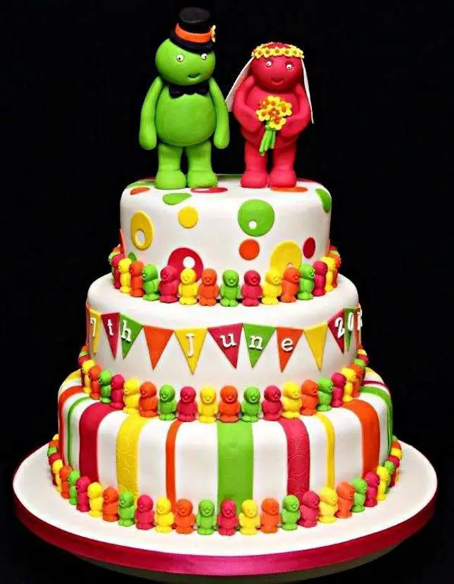 jelly baby birthday cake