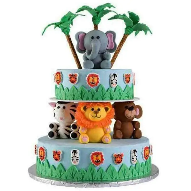 jungle themed birthday cakes