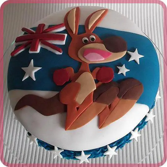 kangaroo birthday cake