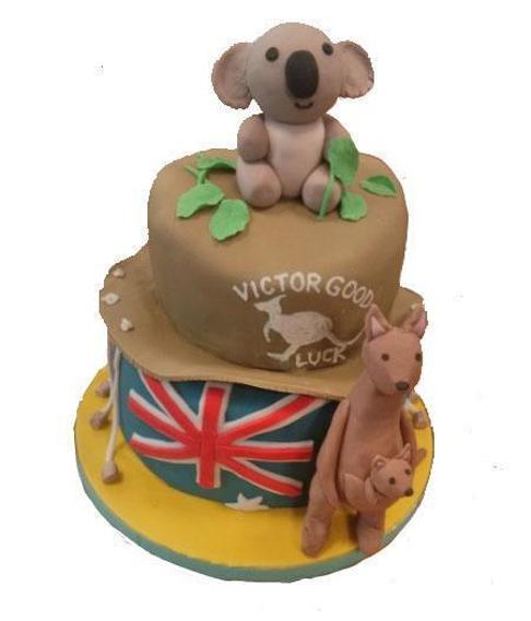 kangaroo birthday cake