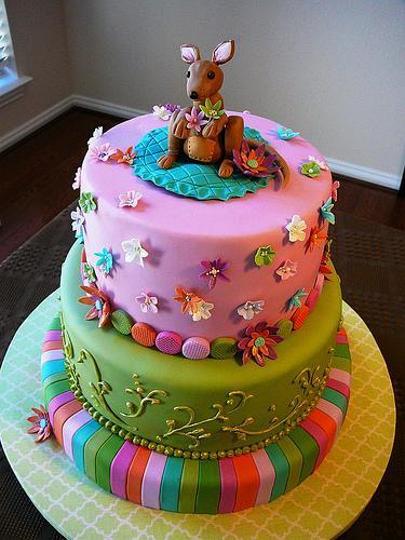 kangaroo birthday cake