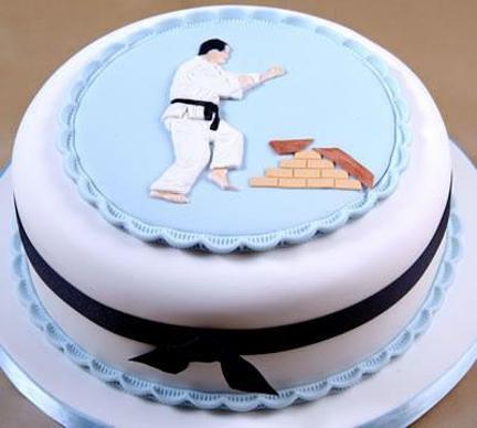karate birthday cakes