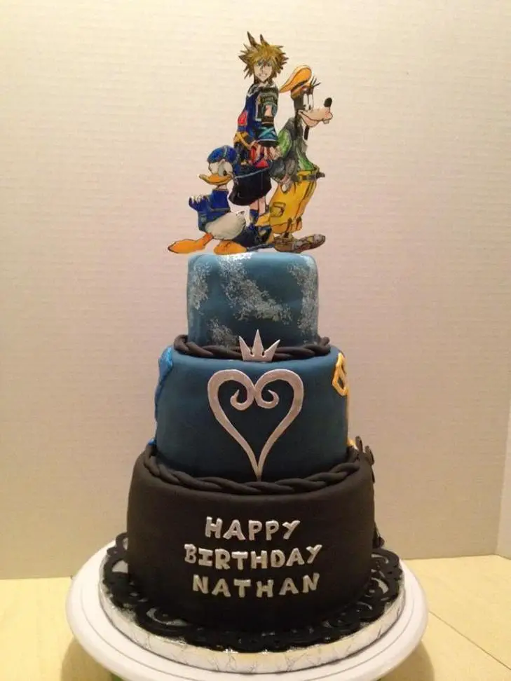 kingdom hearts birthday cake
