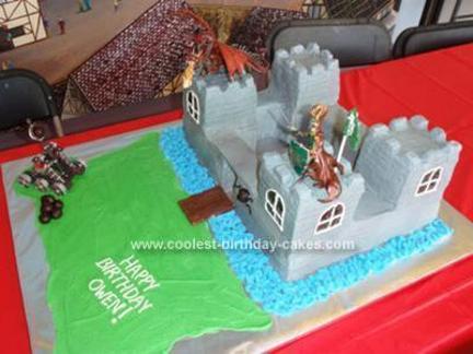 knights castle birthday cake