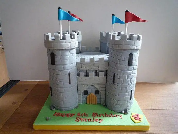 knights castle birthday cake