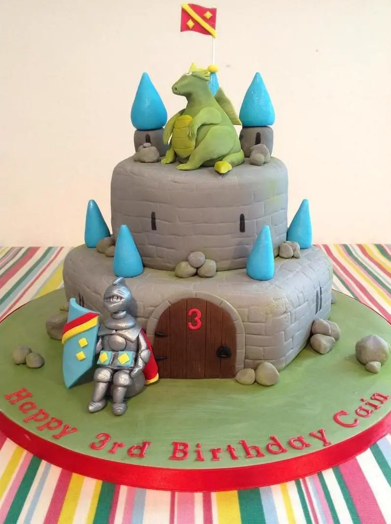 knights castle birthday cake