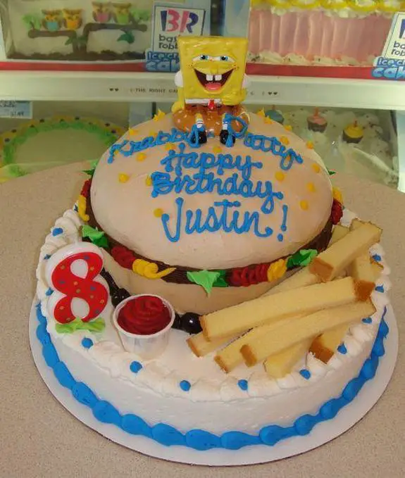 krabby patty birthday cake