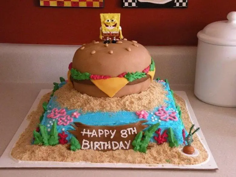 krabby patty birthday cake