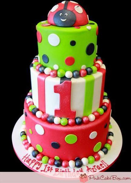 ladybug cakes for 1st birthdays
