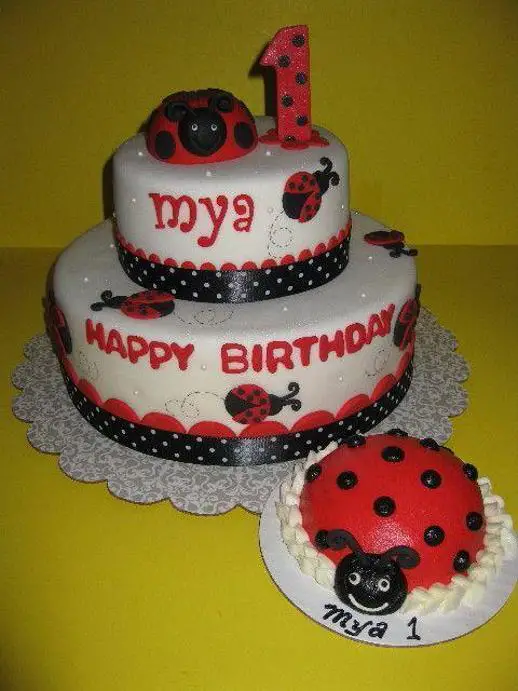 ladybug cakes for 1st birthdays