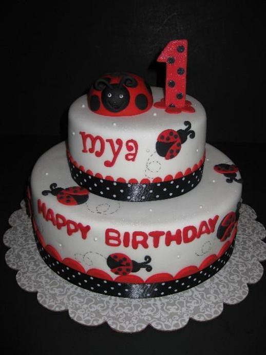 ladybug cakes for first birthday