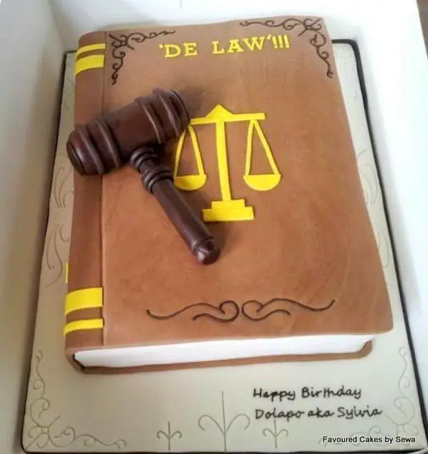 lawyer birthday cake
