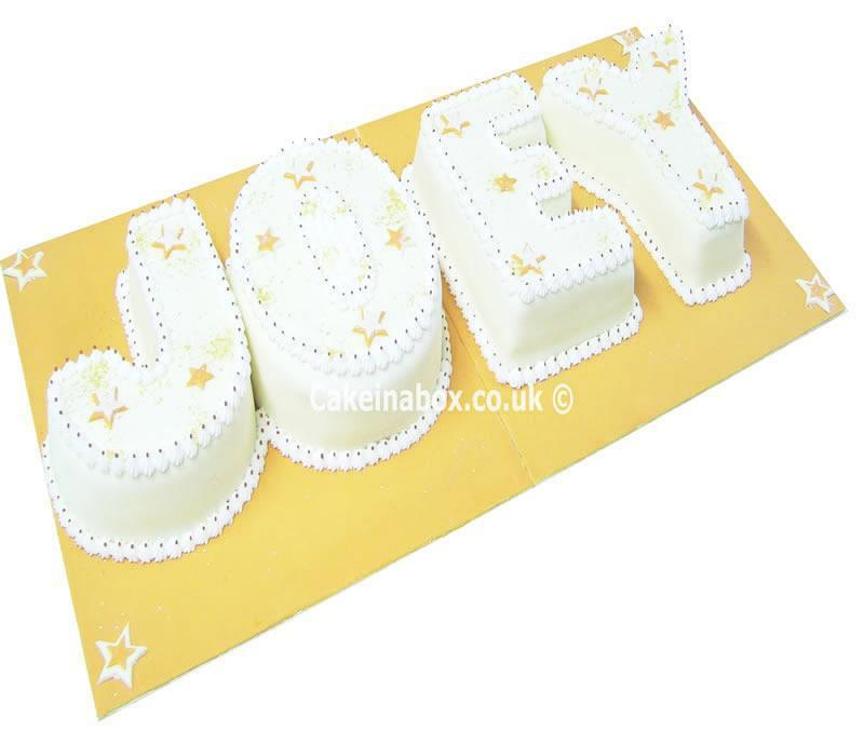 letter birthday cakes