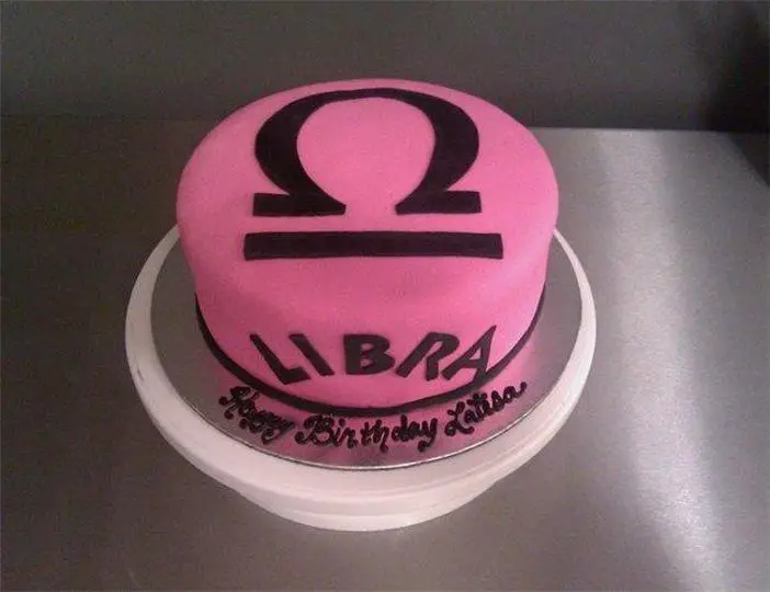 libra birthday cake