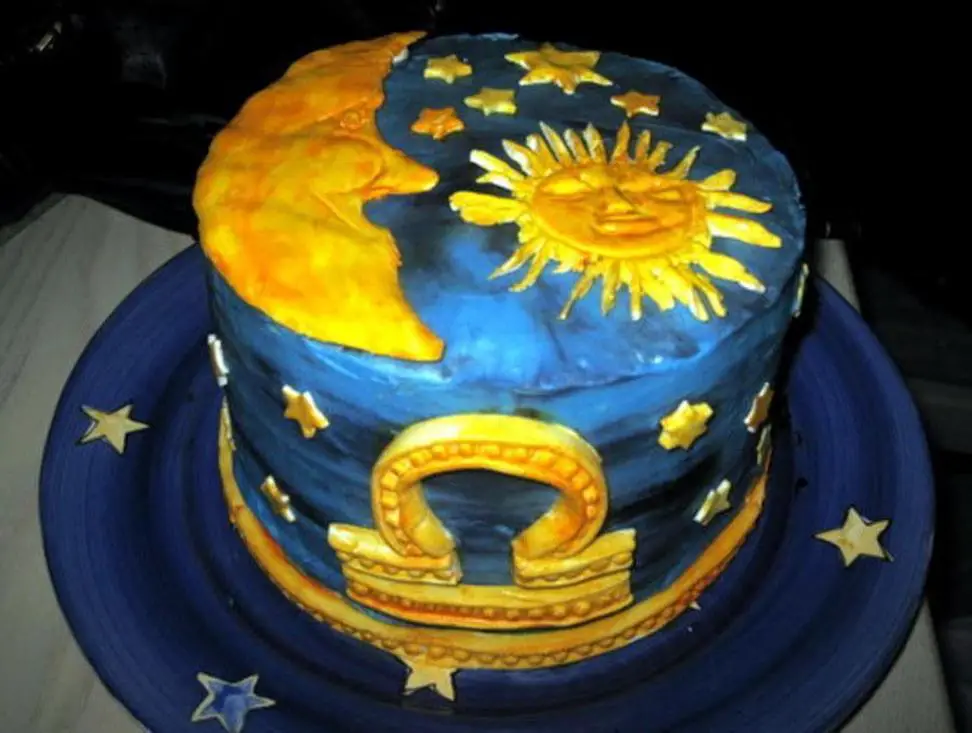 libra birthday cake