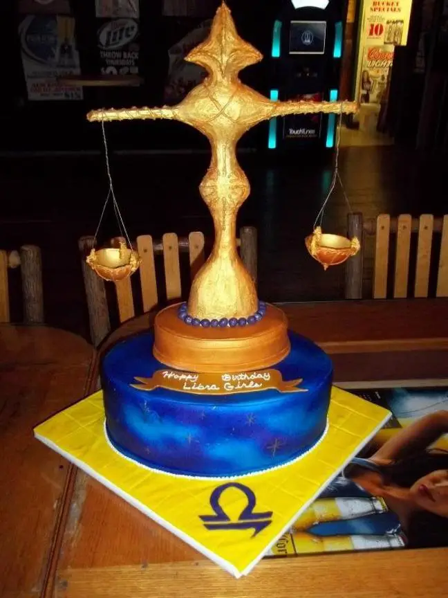 Libra birthday cake