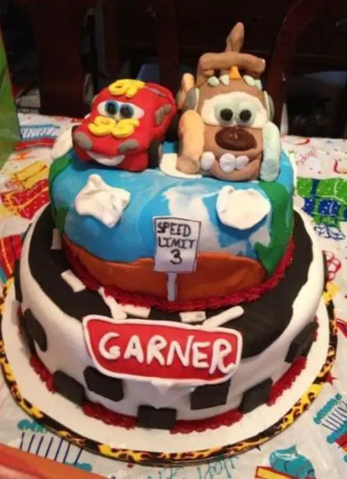 lightning mcqueen and mater birthday cakes