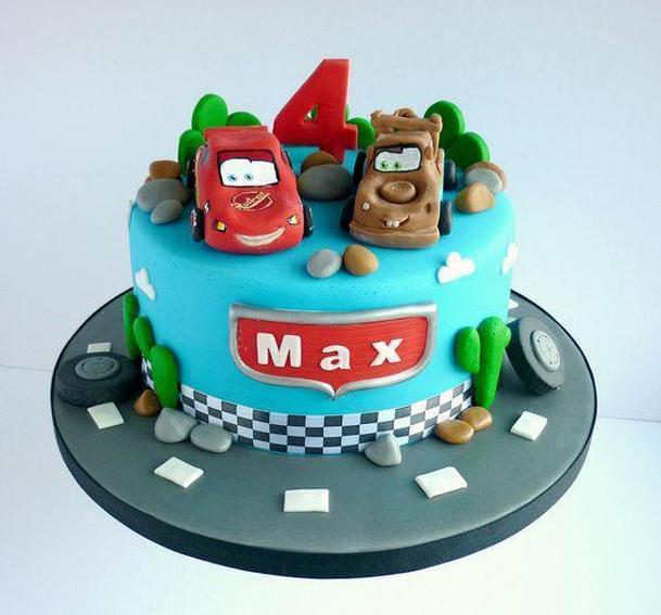 lightning mcqueen and mater birthday cakes