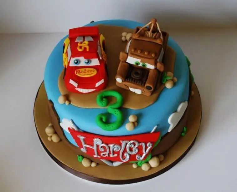 lightning mcqueen and mater birthday cakes