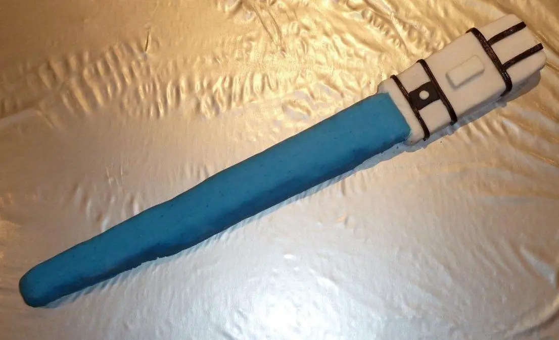 lightsaber birthday cake