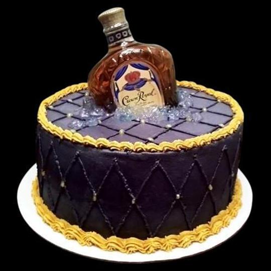 liquor birthday cake