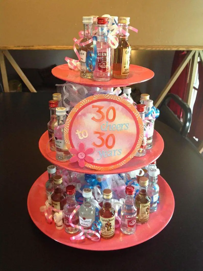 liquor bottle birthday cakes
