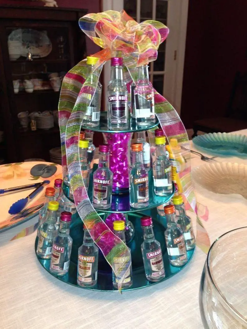 liquor bottle birthday cakes
