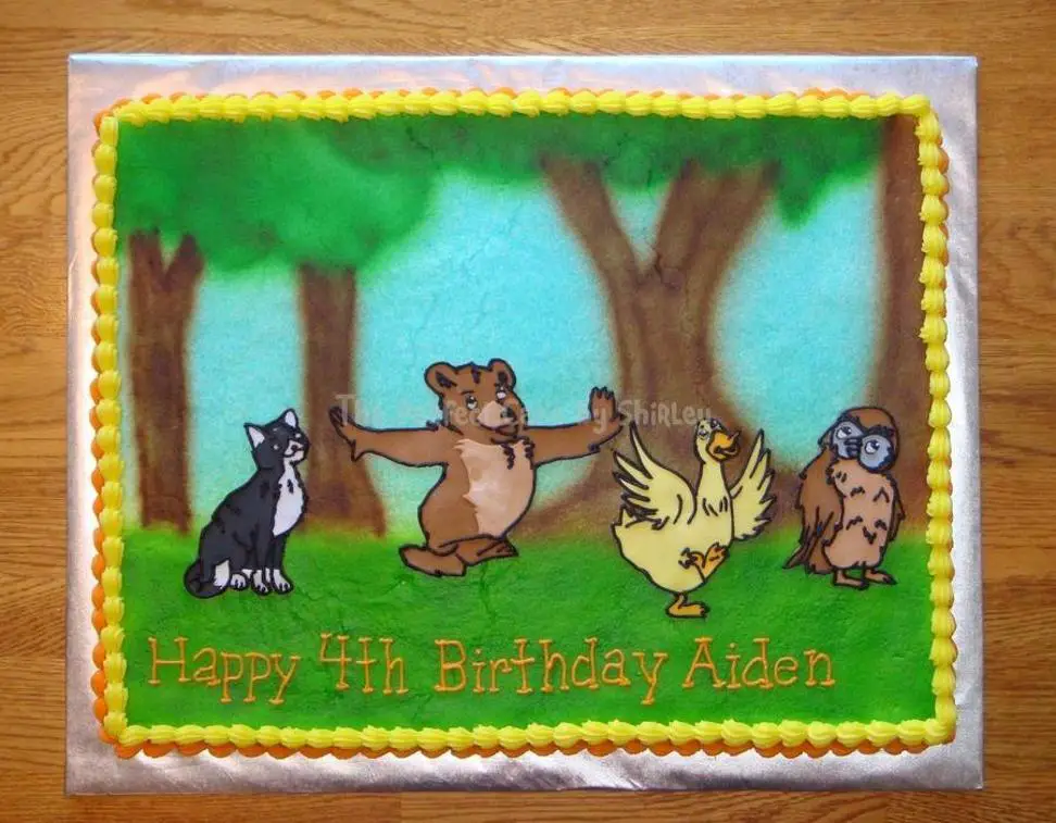 little bear birthday cake