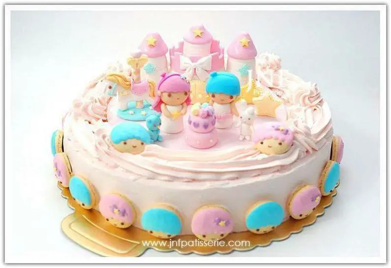 little twin stars birthday cake