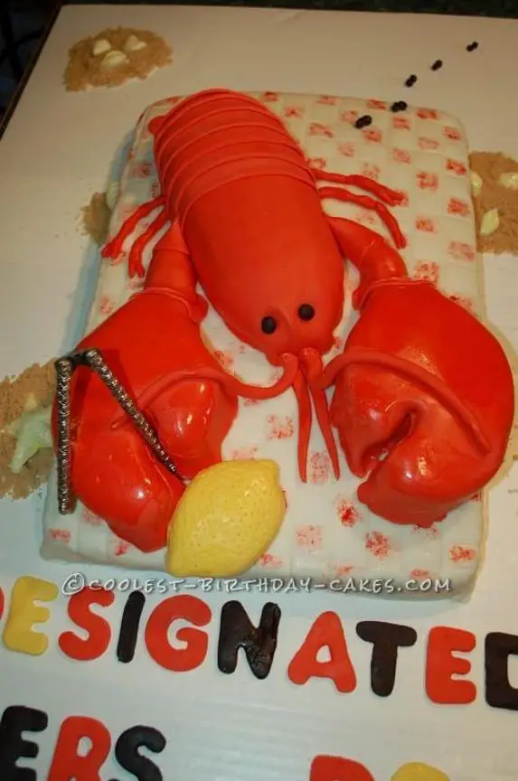 lobster birthday cake