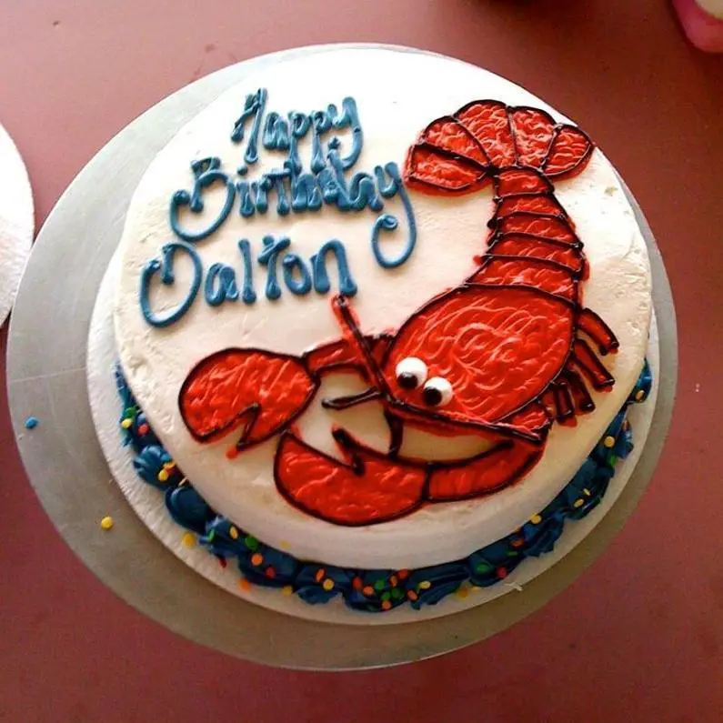 lobster birthday cake