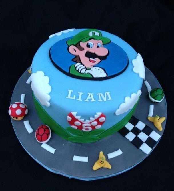 luigi birthday cake