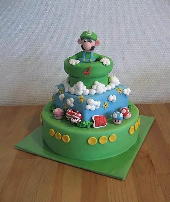 luigi birthday cake