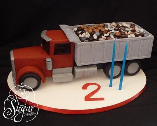 mack truck birthday cake