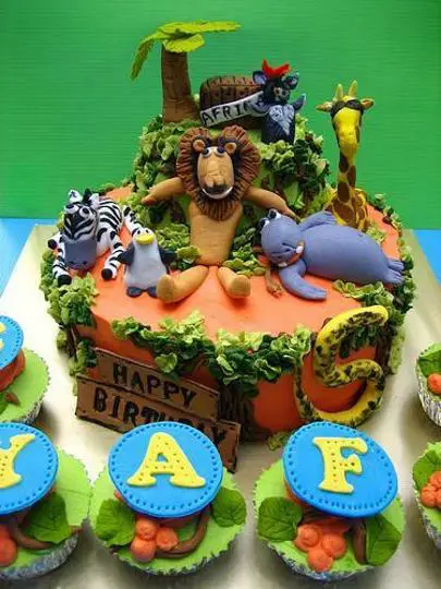 madagascar birthday cake