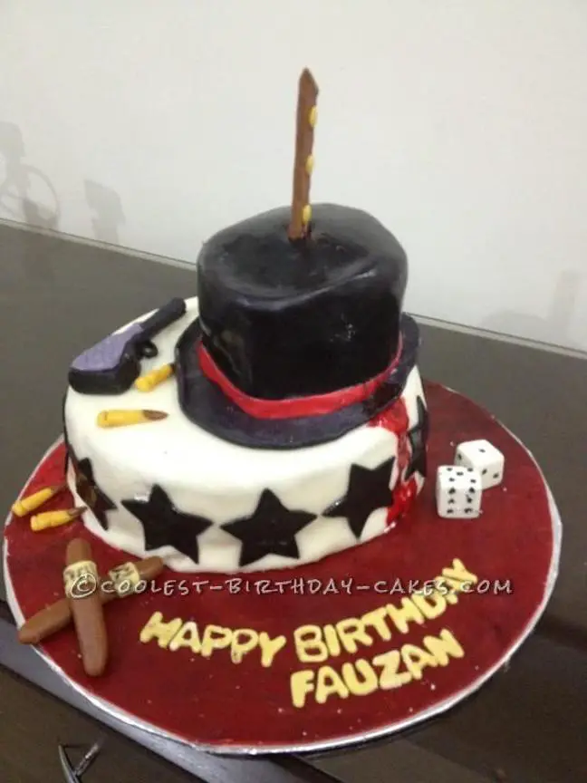 mafia birthday cake