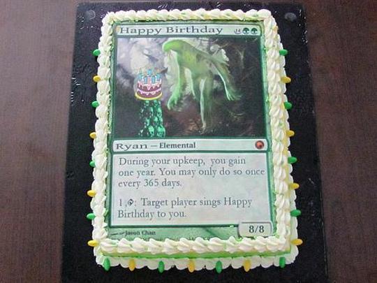 magic the gathering birthday cake