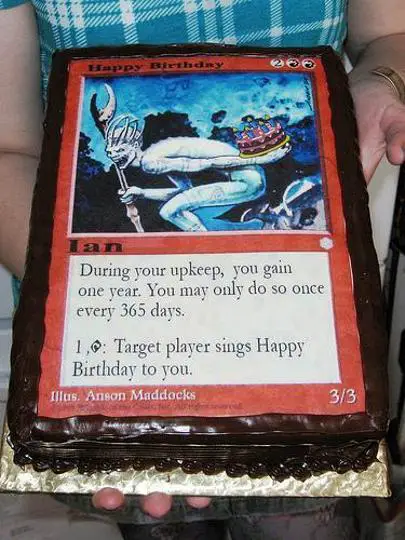 magic the gathering birthday cake