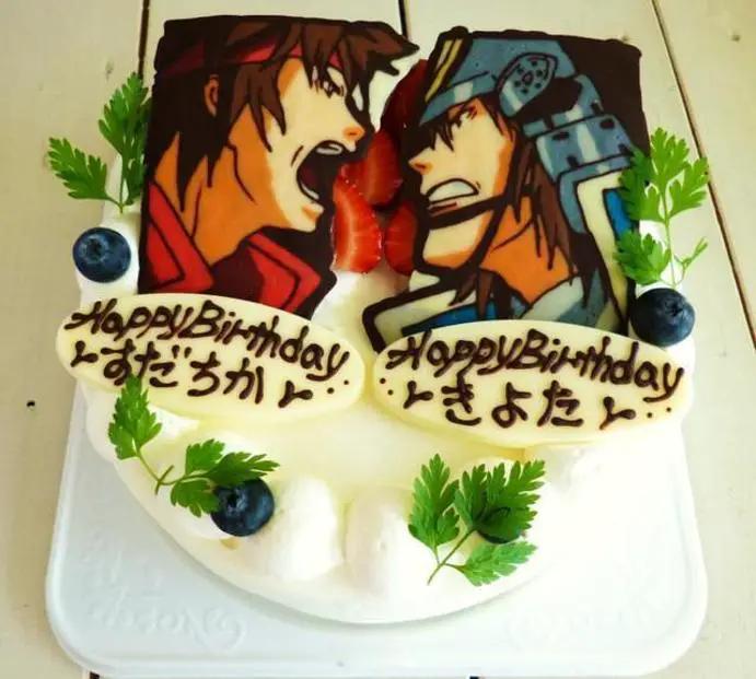 manga birthday cake