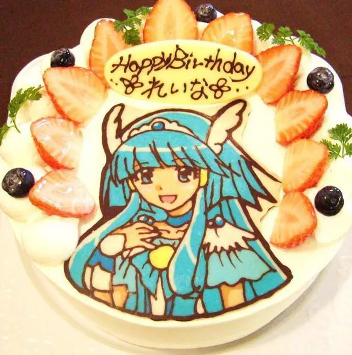 manga birthday cake